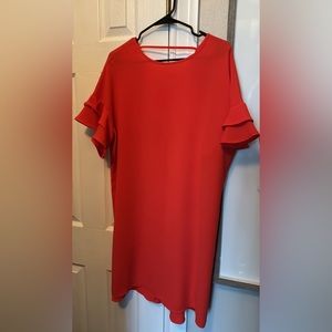 Large orange dress